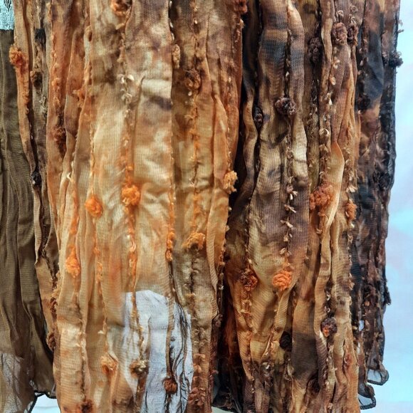 Vintage 90 Midi Skirt Boho Peasant Beaded Lace Trim Size S Fairy Grunge - Picture 6 of 10